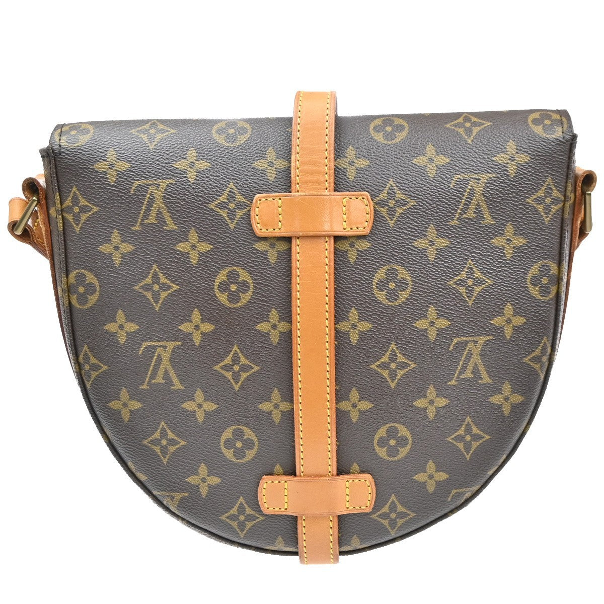 LOUIS VUITTON Chantilly GM Shoulder Bag Monogram Leather Brown M51232 81SA010