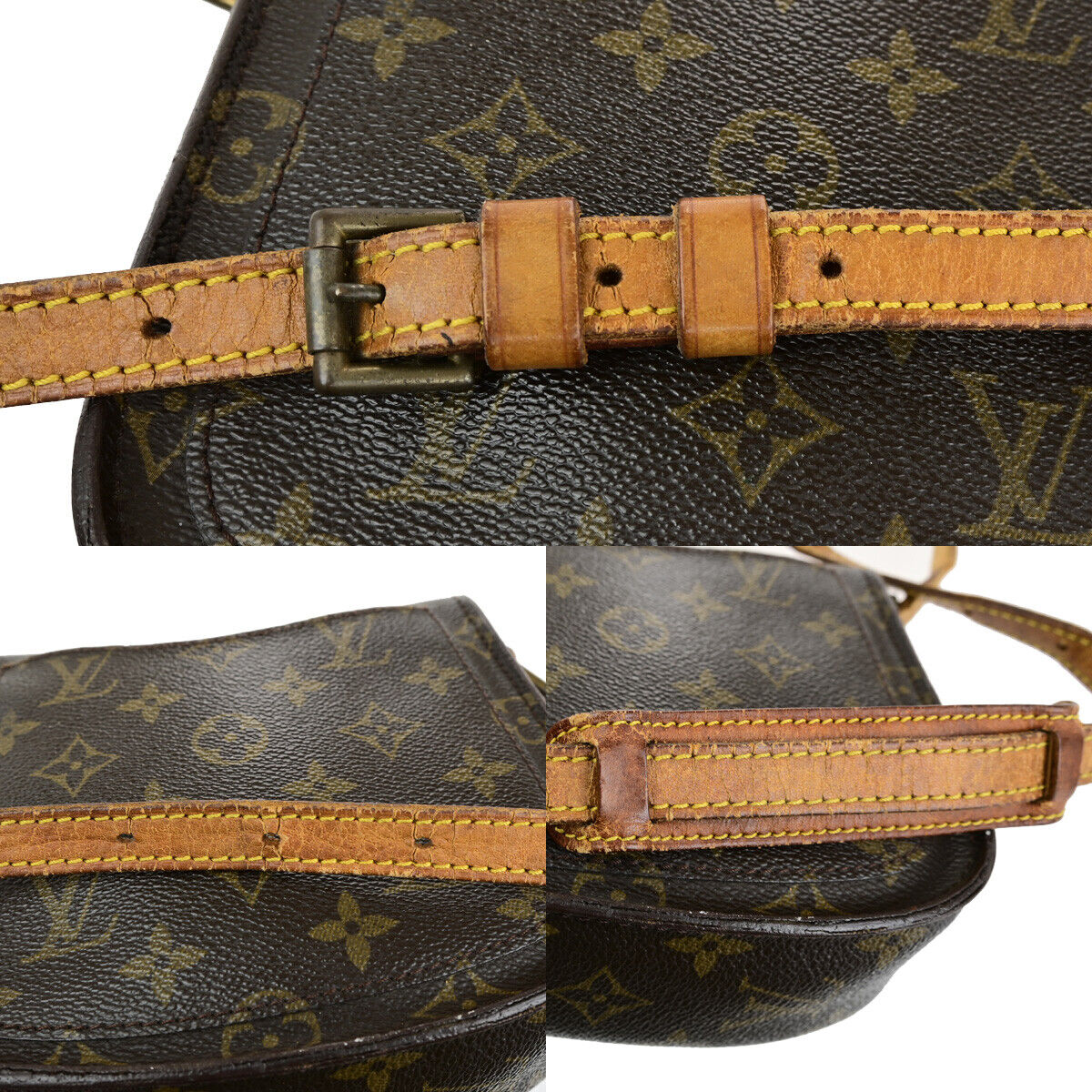 LOUIS VUITTON Mini Saint Cloud Shoulder Bag Monogram Leather BN M51244 04YG772