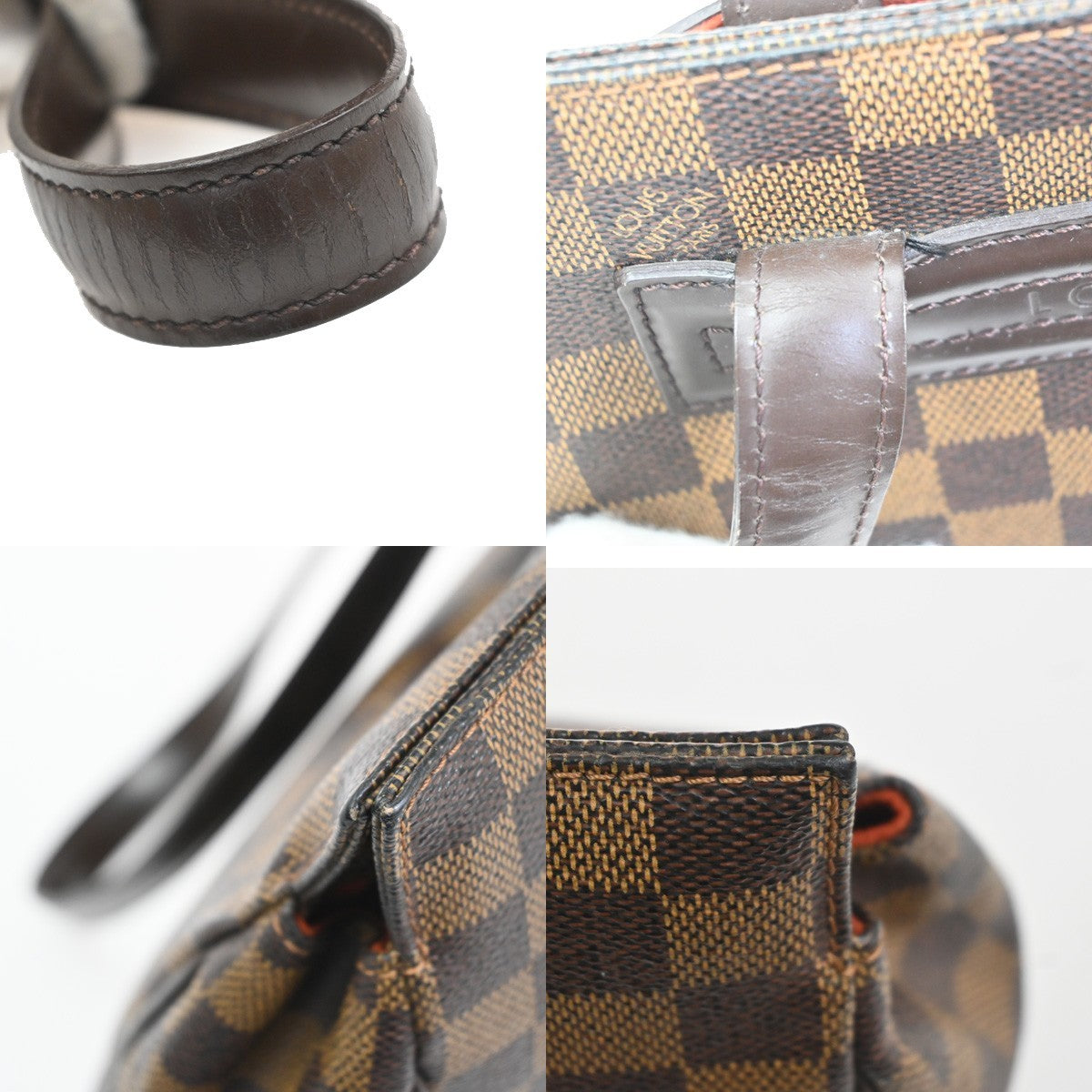 LOUIS VUITTON Parioli PM Shoulder Bag Damier Ebene Leather Brown N51123 73YH940
