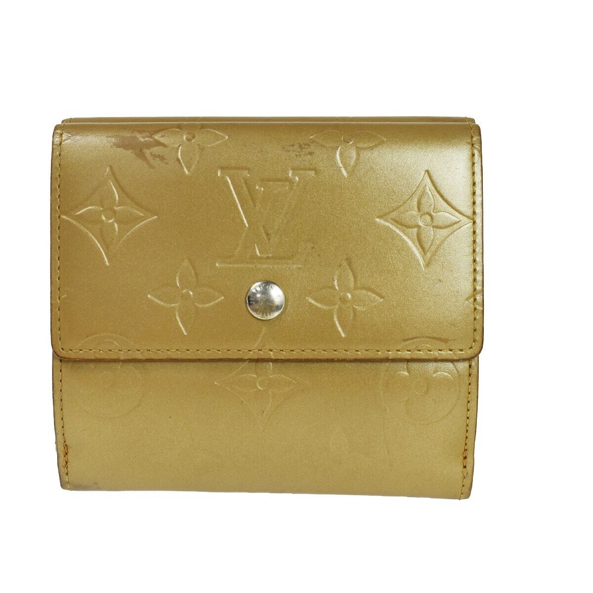 LOUIS VUITTON 2 Set Bifold Trifold Long Wallet Monogram Mat Leather BN 66YD247