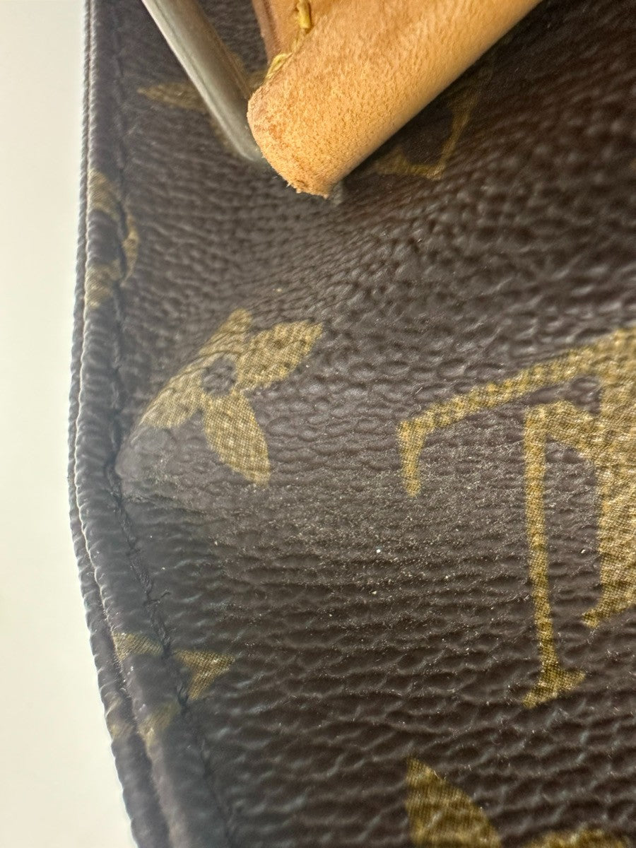 LOUIS VUITTON Cartouchiere MM Shoulder Bag Monogram Leather Brown M51253 83KC884