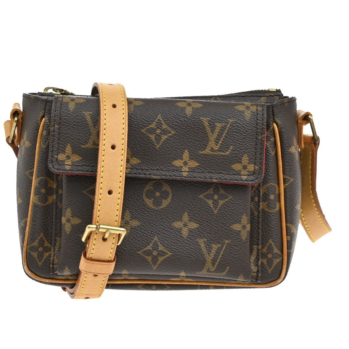 LOUIS VUITTON Viva Cite PM Shoulder Bag Monogram Leather Brown M51165 41AA086