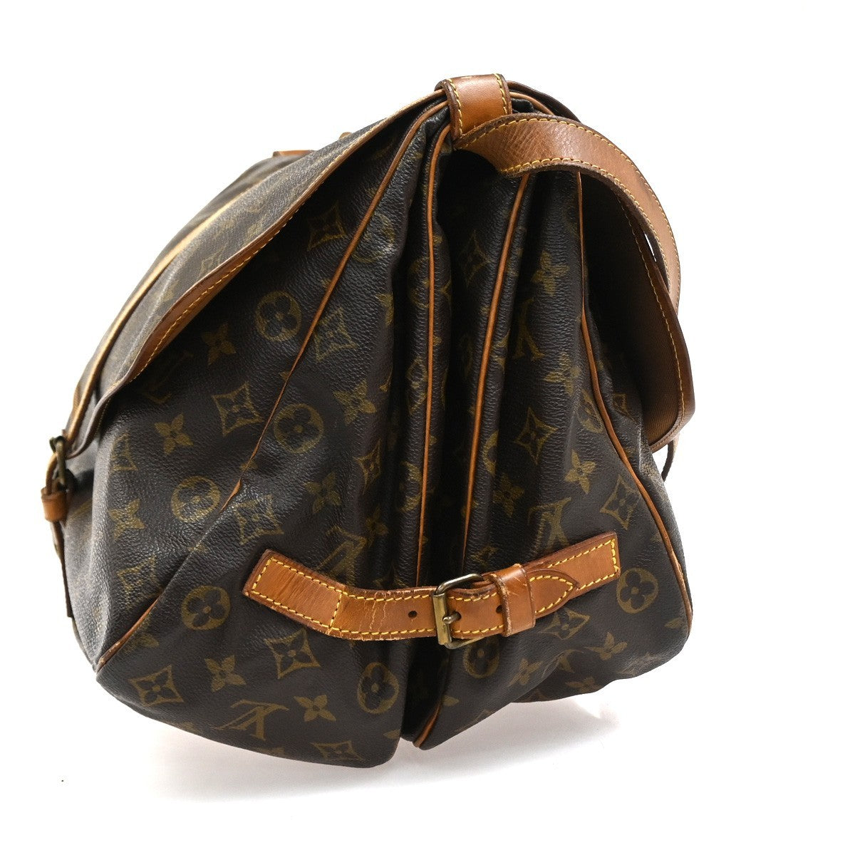 LOUIS VUITTON Saumur 35 Shoulder Bag Monogram Leather BN France M42254 86CA840