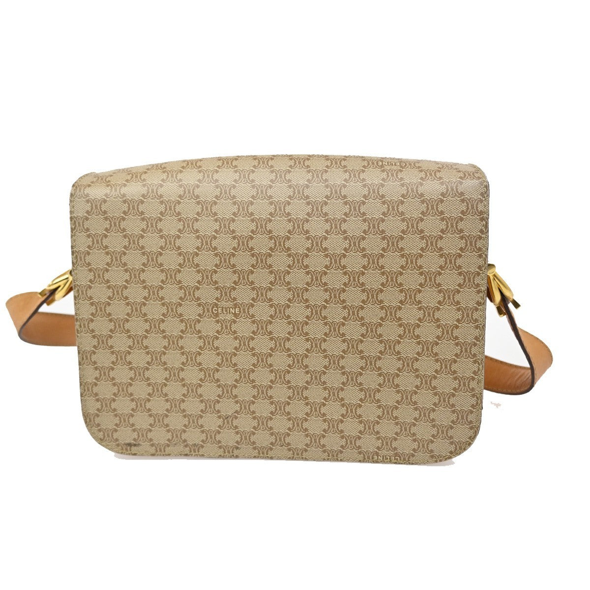 CELINE Macadam Horse carriage Shoulder Crossbody Bag PVC Leather BN GHW 30TA100