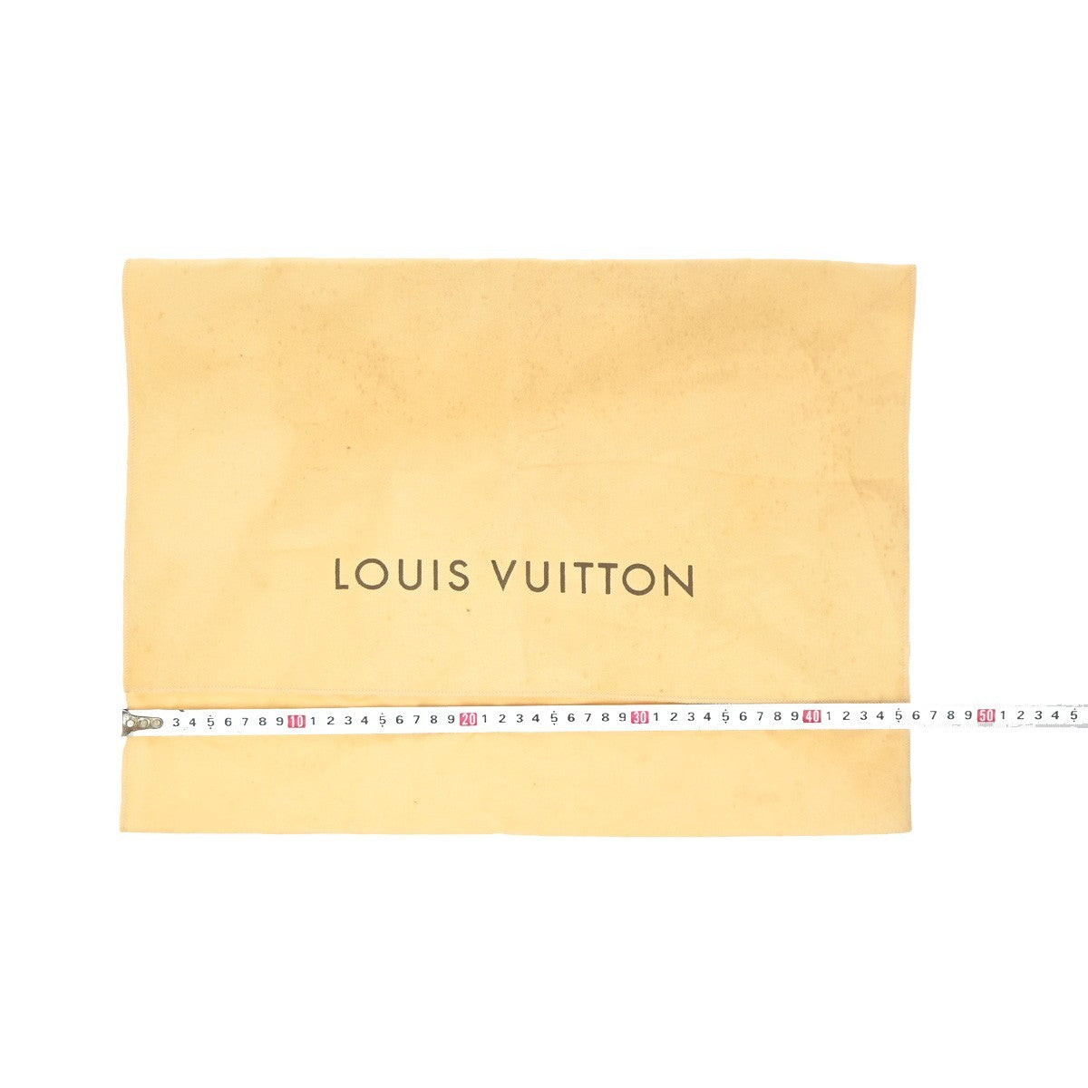 LOUIS VUITTON Logo 10 Set Dust Bag Drawstring Canvas Cotton Beige Brown 09EF813