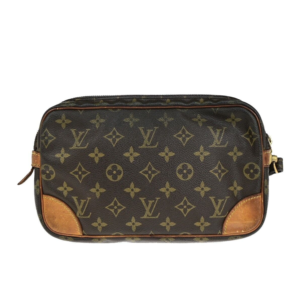 LOUIS VUITTON Marly Dragonne GM Clutch Hand Bag Monogram Brown M51825 67ED026