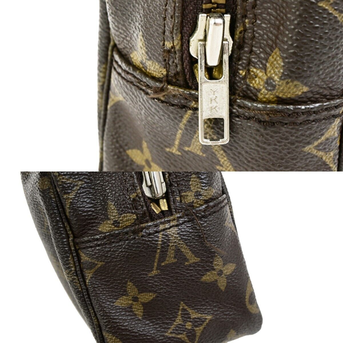 LOUIS VUITTON Trousse Toilette 28 Clutch Hand Bag Monogram Brown M47522 67FB195