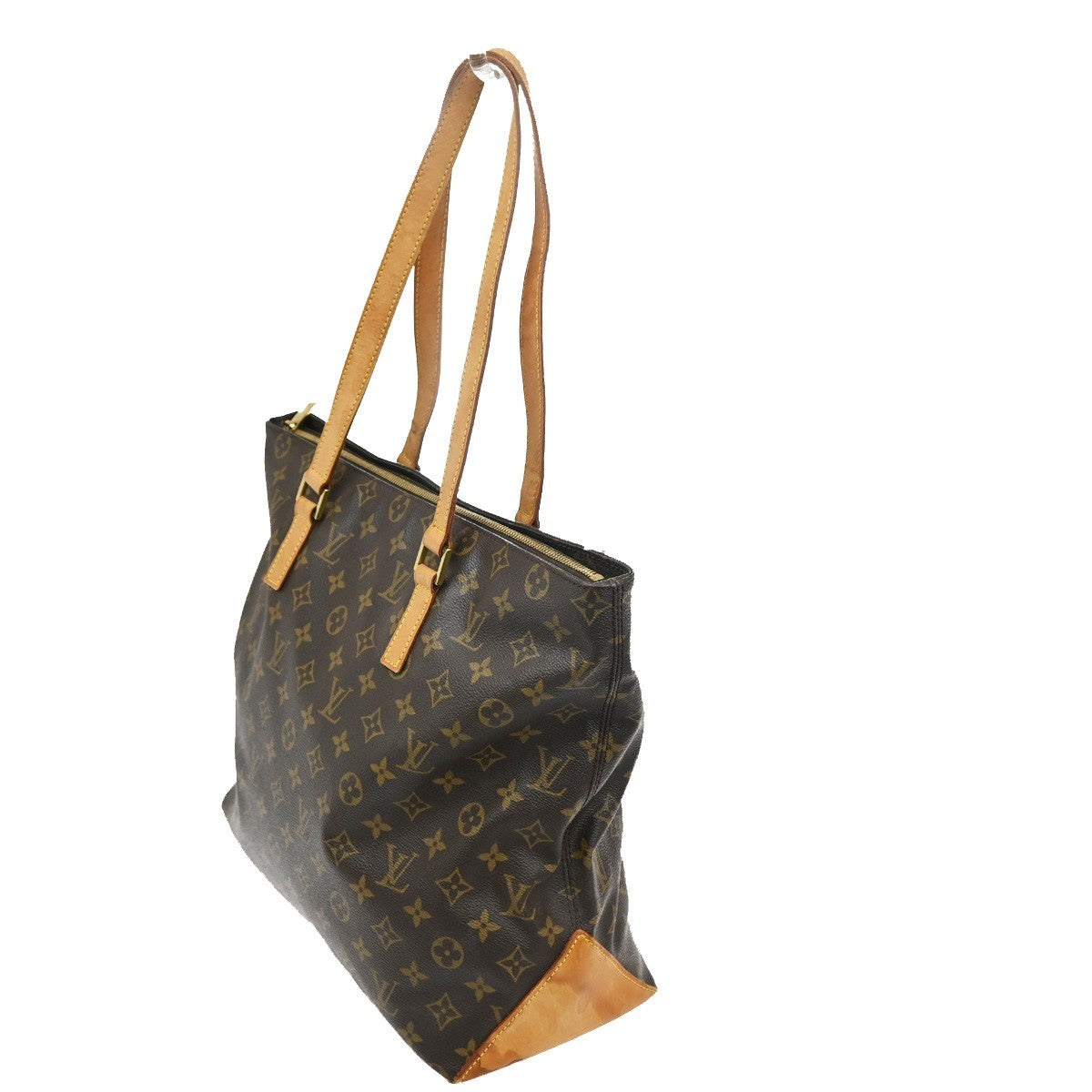 LOUIS VUITTON Cabas Mezzo Shoulder Bag Monogram Leather Brown M51151 85TA201