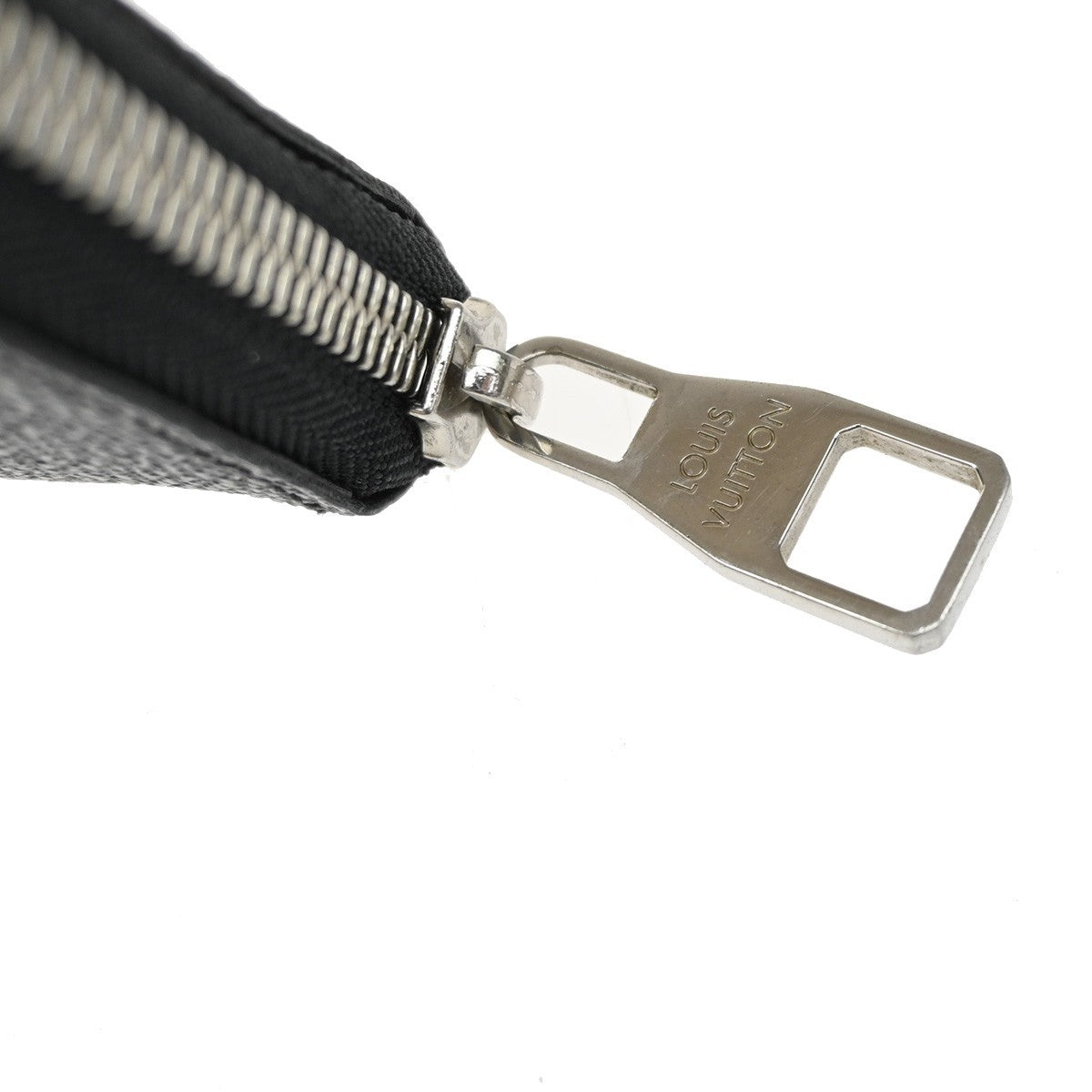 LOUIS VUITTON Long Zippy Wallet Vertical Damier Graphite Leather N63095 83KB339