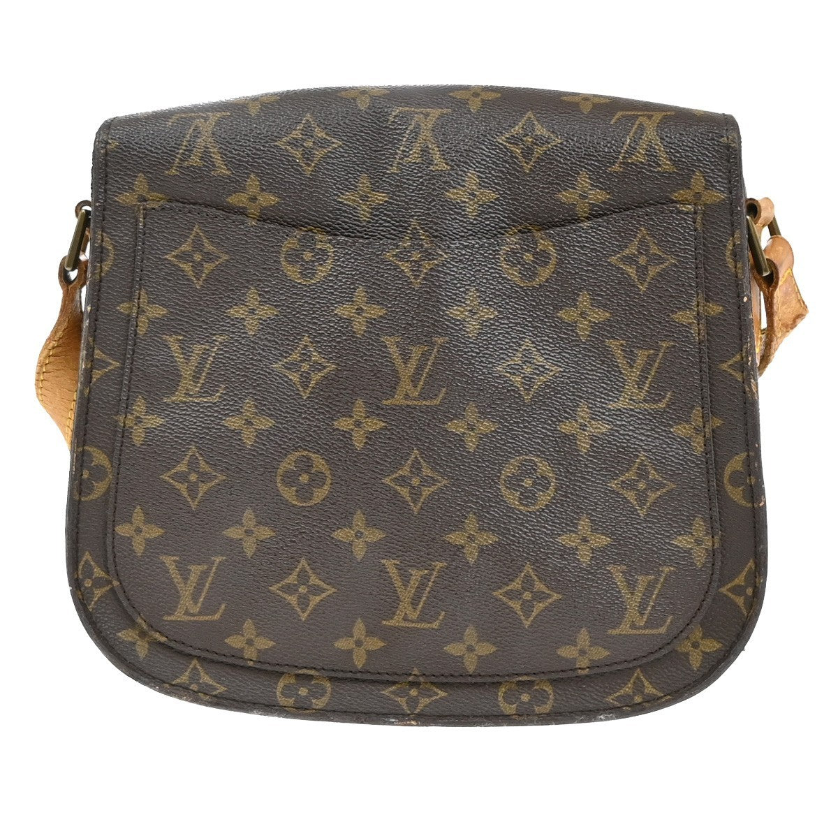LOUIS VUITTON Saint Cloud GM Shoulder Bag Monogram Leather Brown M51242 30EF901