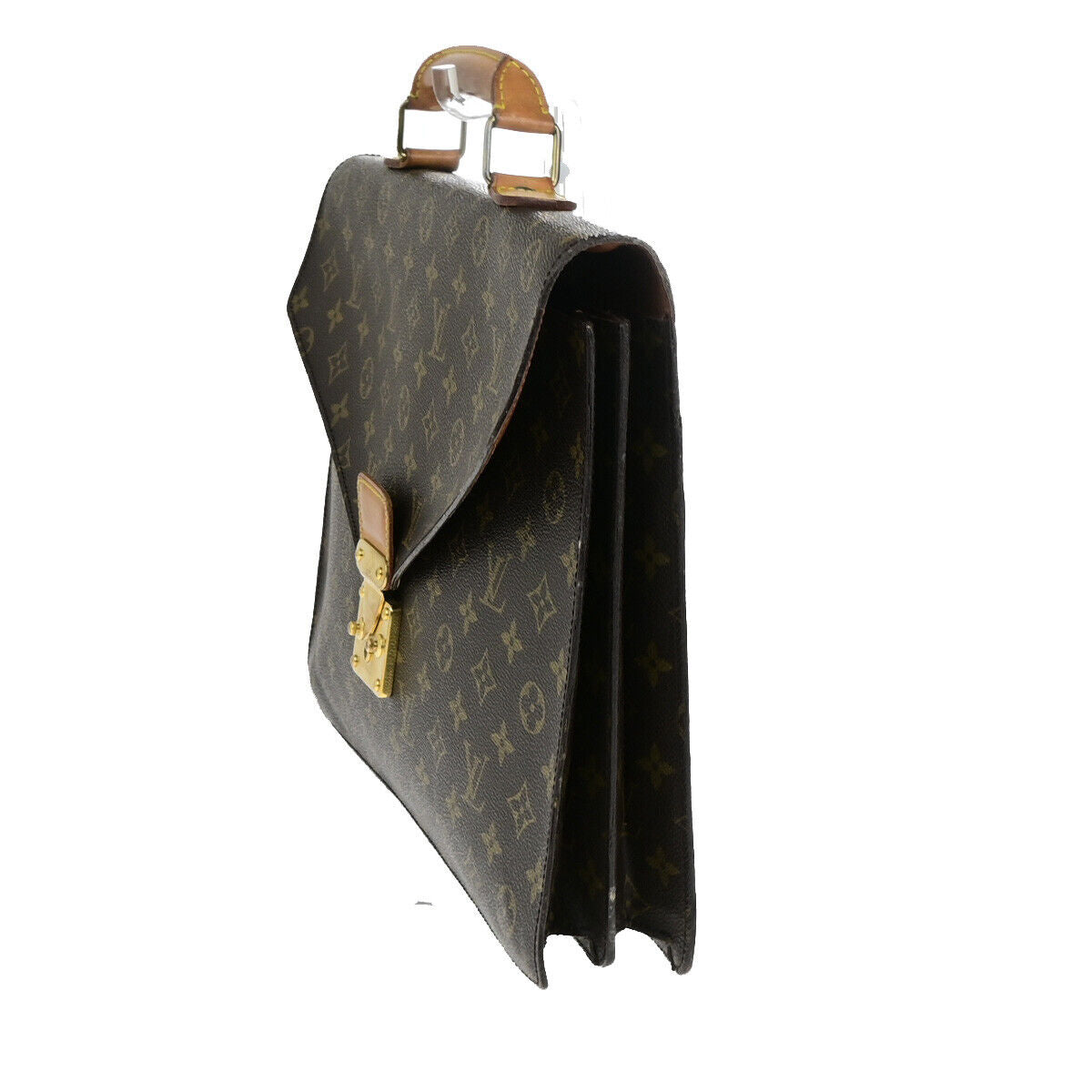 LOUIS VUITTON Serviette Conseiller Hand Bag Monogram Leather BN M53331 62YF123