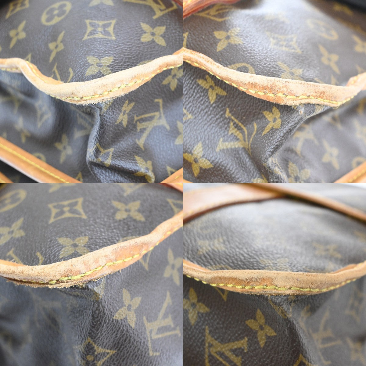 LOUIS VUITTON Sac Kleber 2way Hand Bag Monogram Leather Brown M58122 30MA642