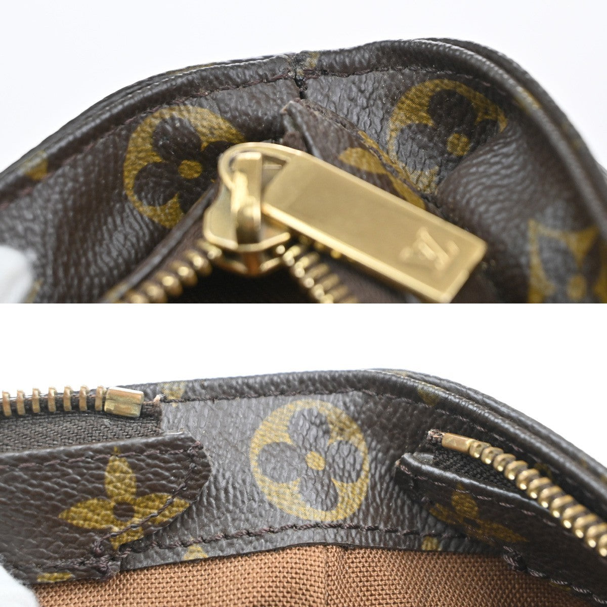 LOUIS VUITTON Cabas Piano Shoulder Bag Monogram Leather Brown M51148 35MA535