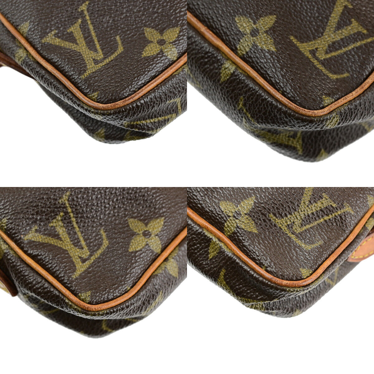LOUIS VUITTON LV Mini Danube Shoulder Bag Monogram Leather Brown M45268 30SJ610