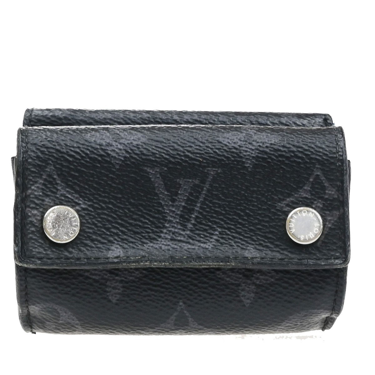 LOUIS VUITTON Discovery Compact Wallet Monogram Eclipse Leather M67630 61CB071
