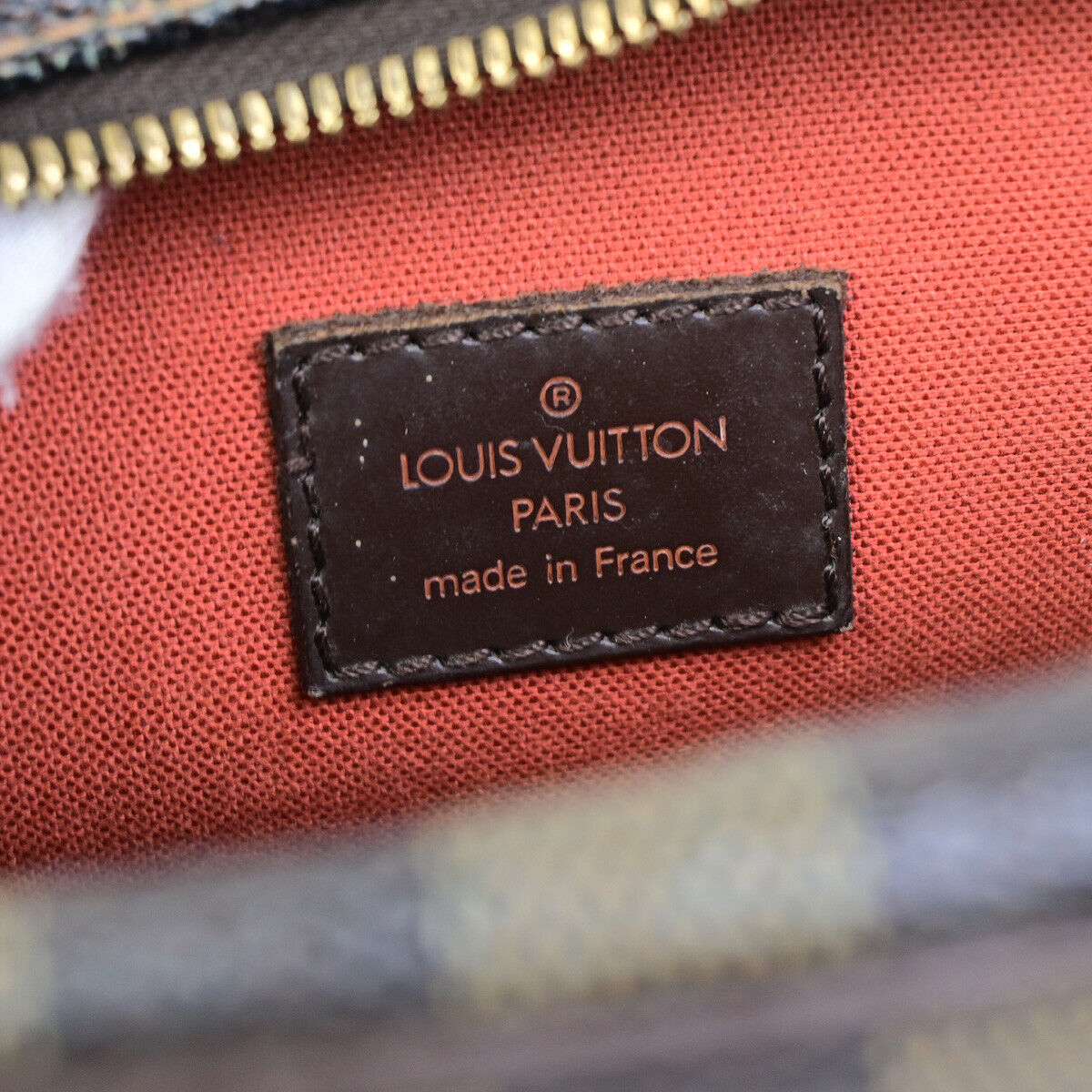 LOUIS VUITTON Olav PM Shoulder Bag Damier Ebene Leather Brown N41442 35YG639