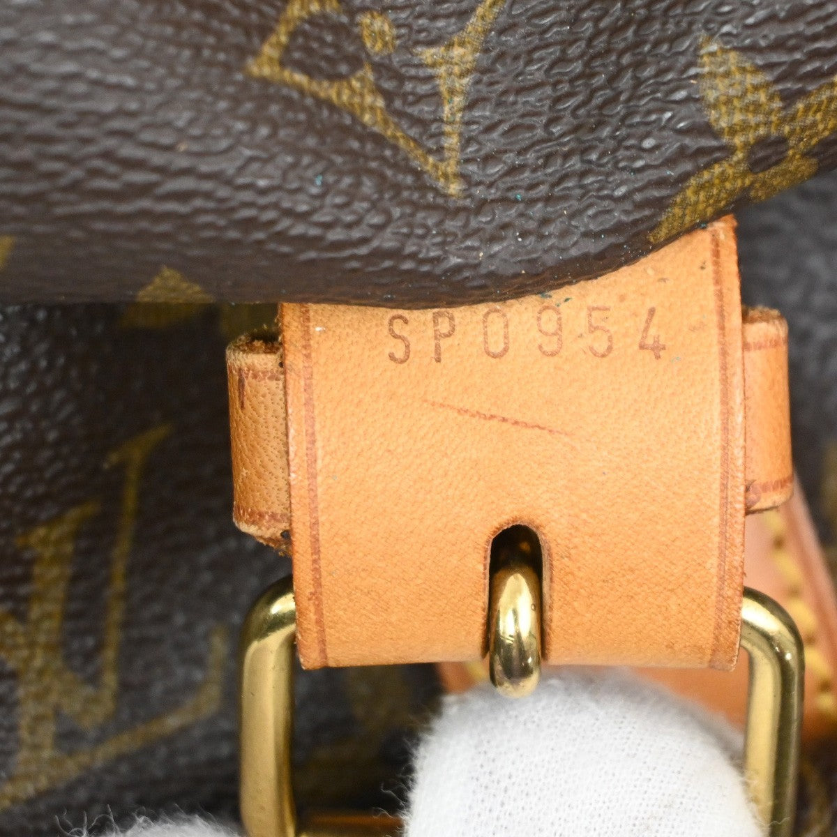 Louis Vuitton Sac Chasse Shoulder Hand Bag Monogram Leather Brown M41140 95PA019