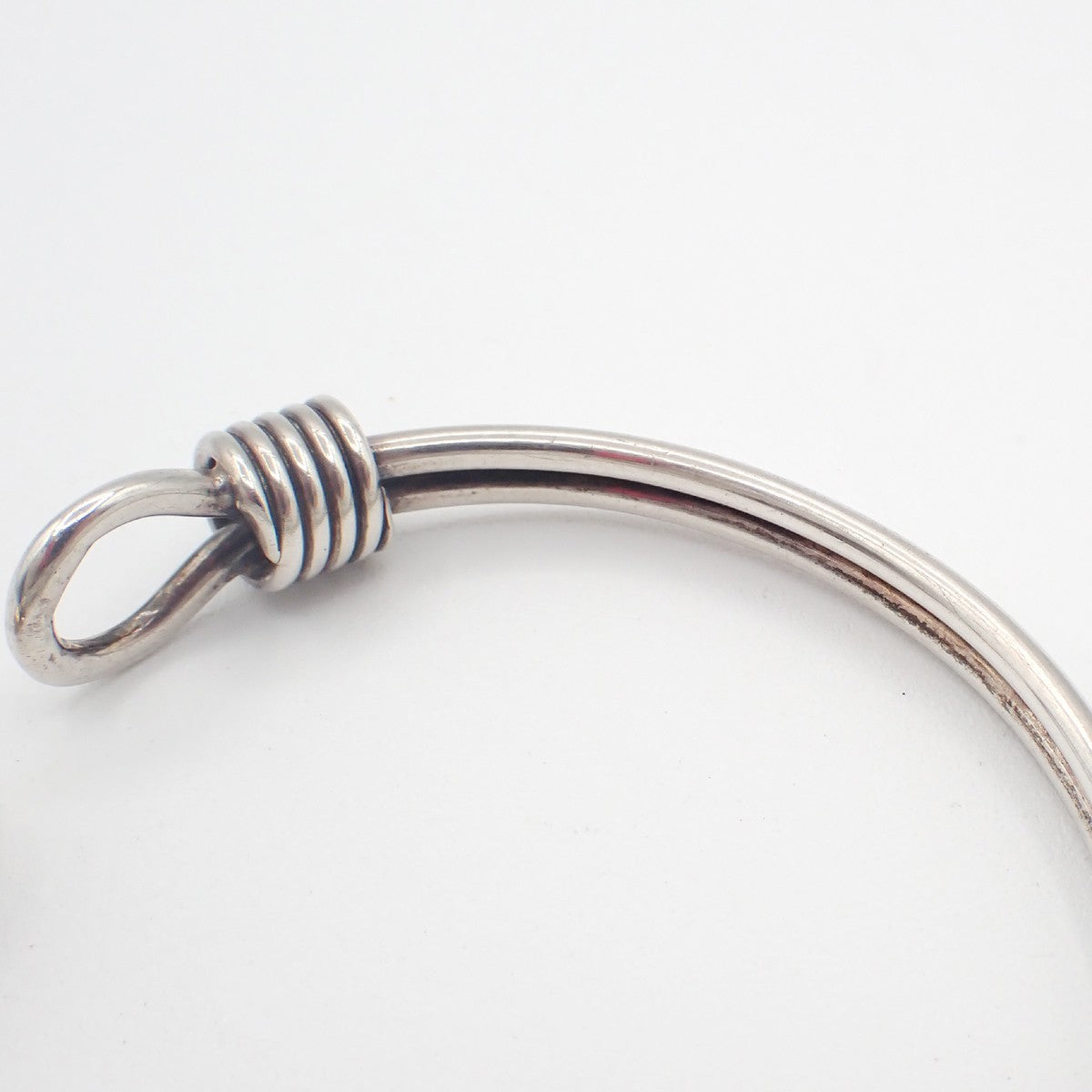Tiffany & Co. Double Hook and Eye Bangle Bracelet Gold 750/Silver 925 31RL958