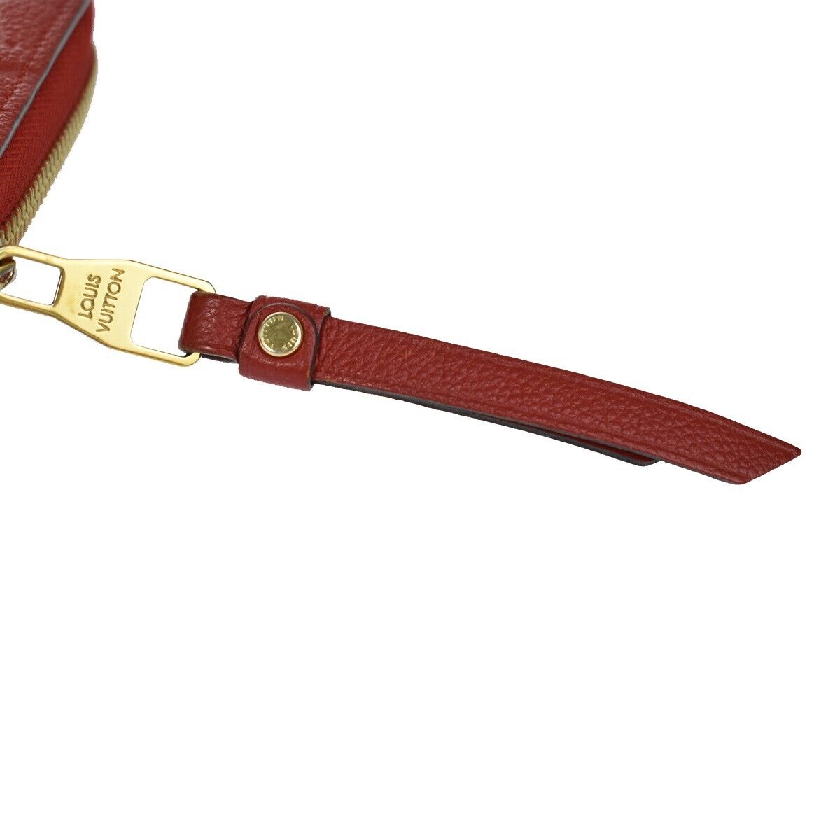 LOUIS VUITTON Zippy Wallet Monogram Empreinte Leather Scarlet M63691 87GA838