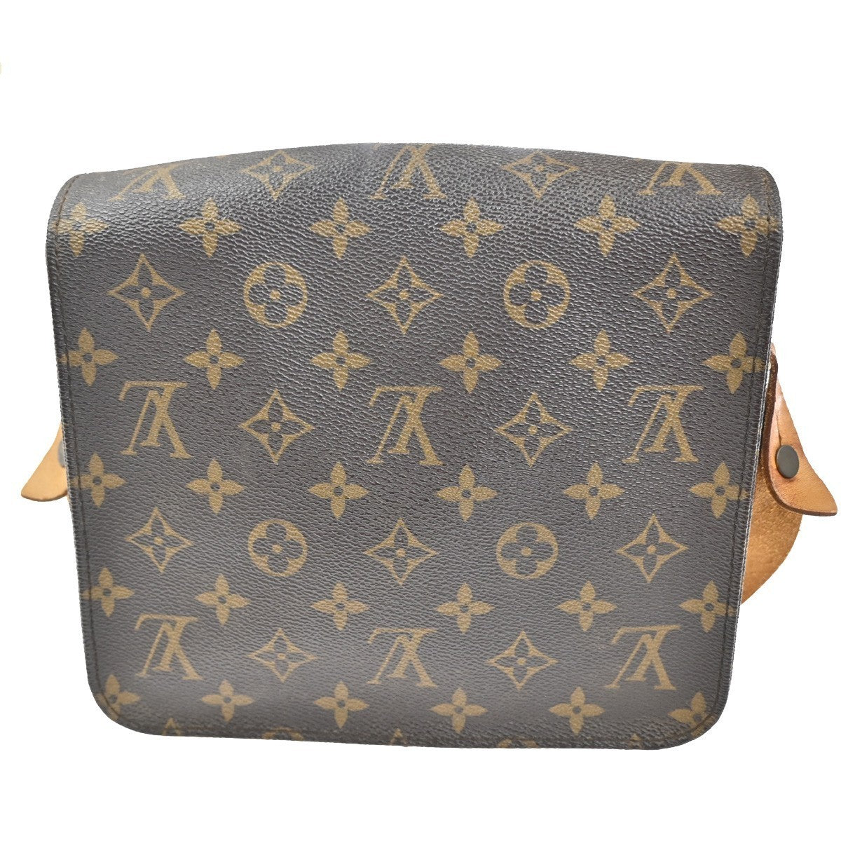LOUIS VUITTON Cartouchiere MM Shoulder Bag Monogram Leather Brown M51253 85CA683