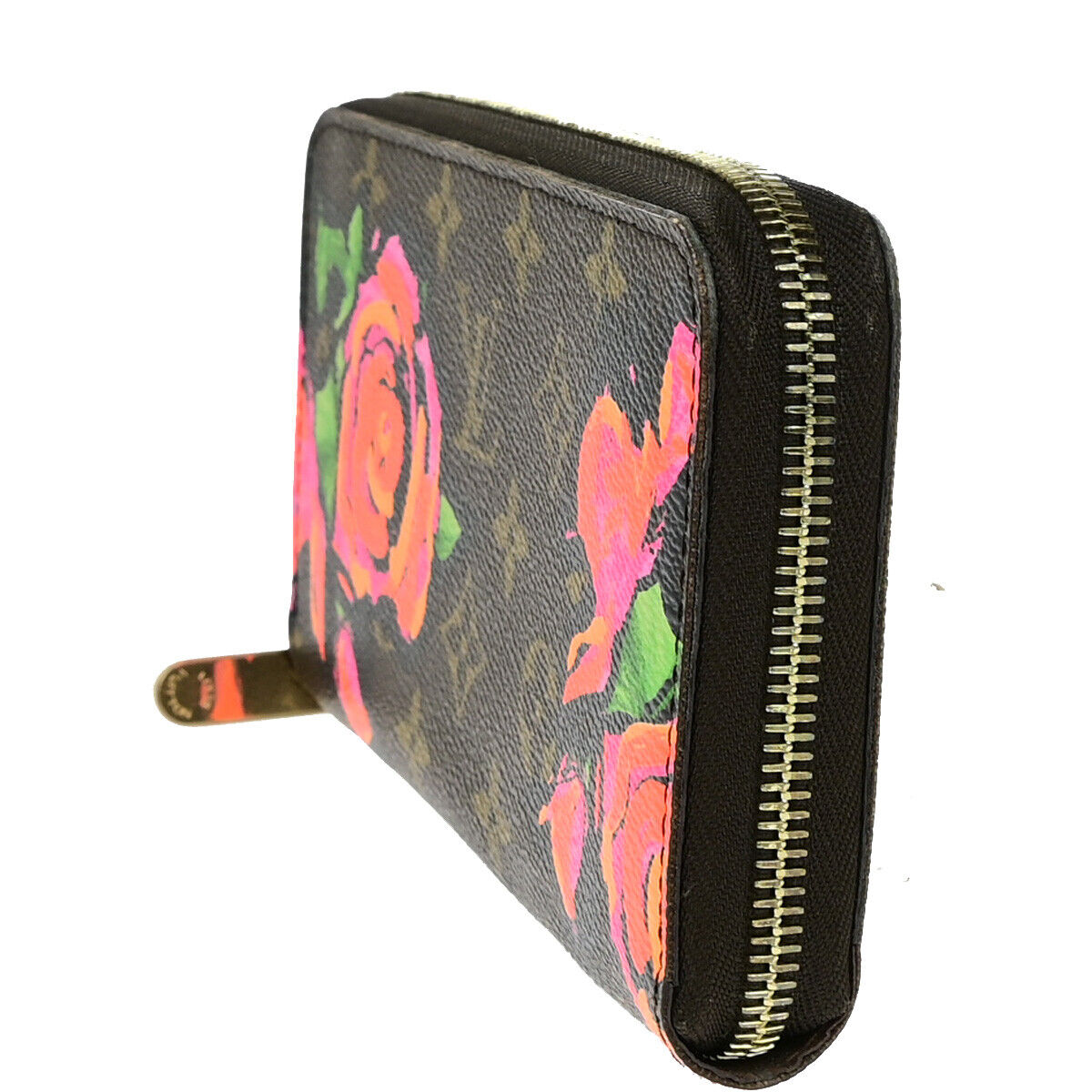 LOUIS VUITTON Zippy Wallet Long Purse Monogram Rose Brown M93759 18YG745