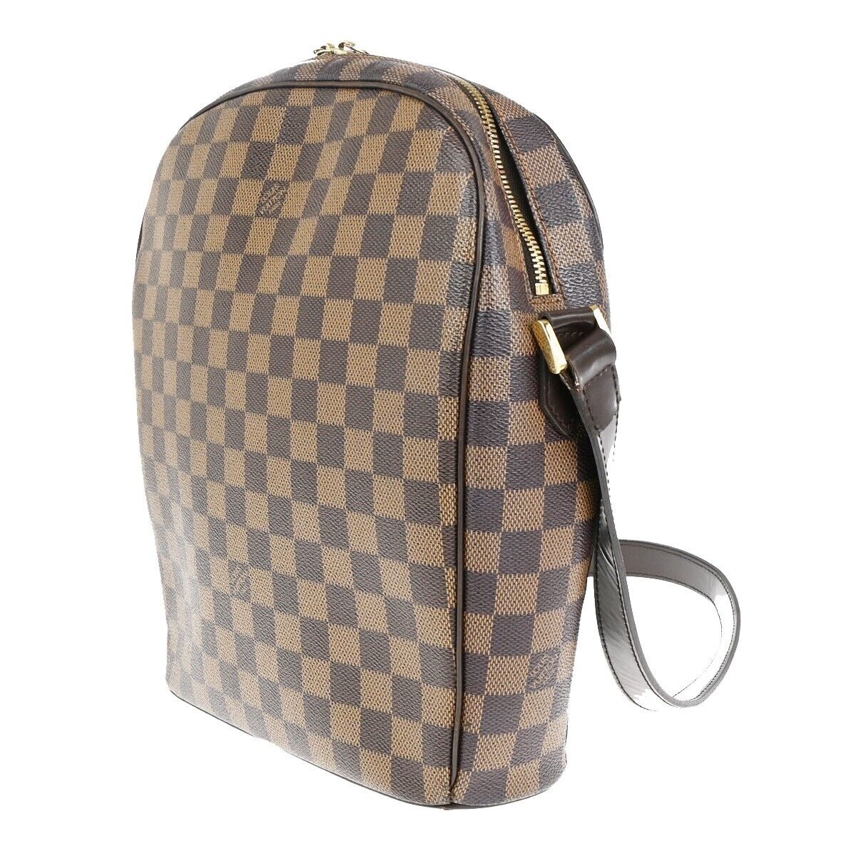 LOUIS VUITTON Ipanema GM Shoulder Bag Damier Ebene Leather Brown N51292 74EC769