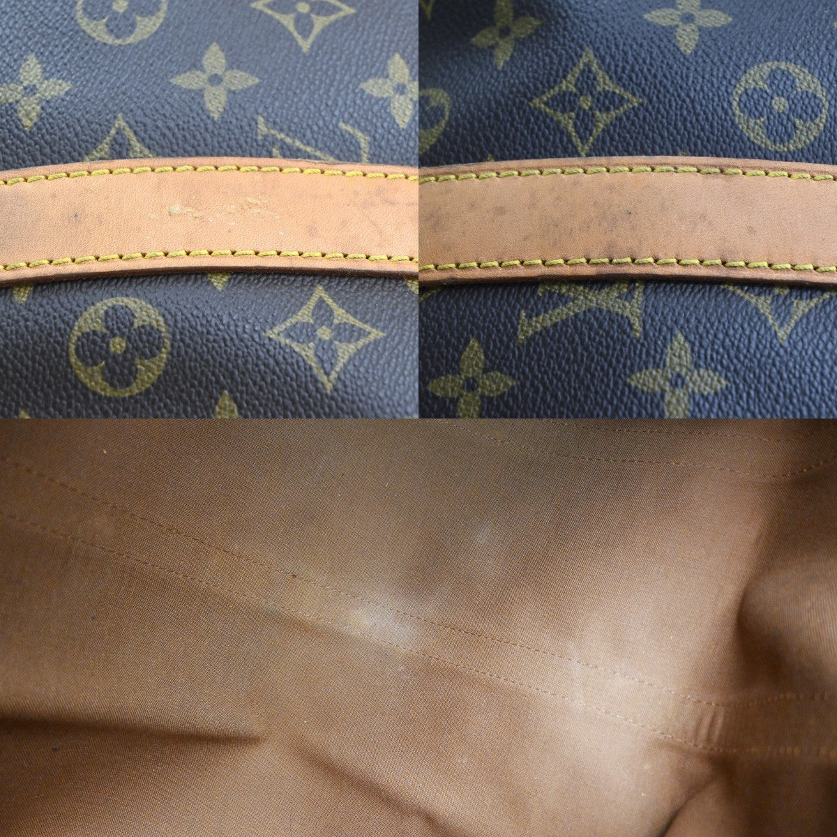 LOUIS VUITTON Keepall Bandouliere 55 2Way Hand Bag Monogram Brown M41414 96SA124