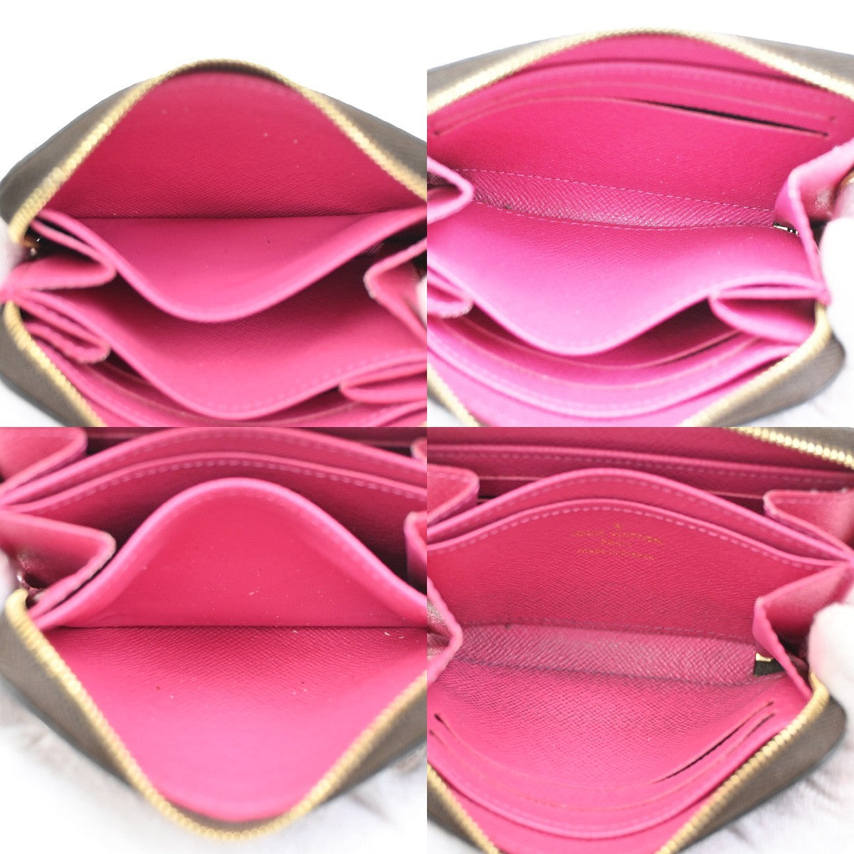 LOUIS VUITTON Zippy Coin Purse Patches Monogram Leather BN Pink M63391 70RL538