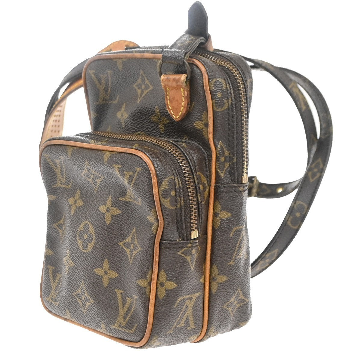 LOUIS VUITTON Mini Amazon Shoulder Bag Monogram Leather Brown M45238 39EG162