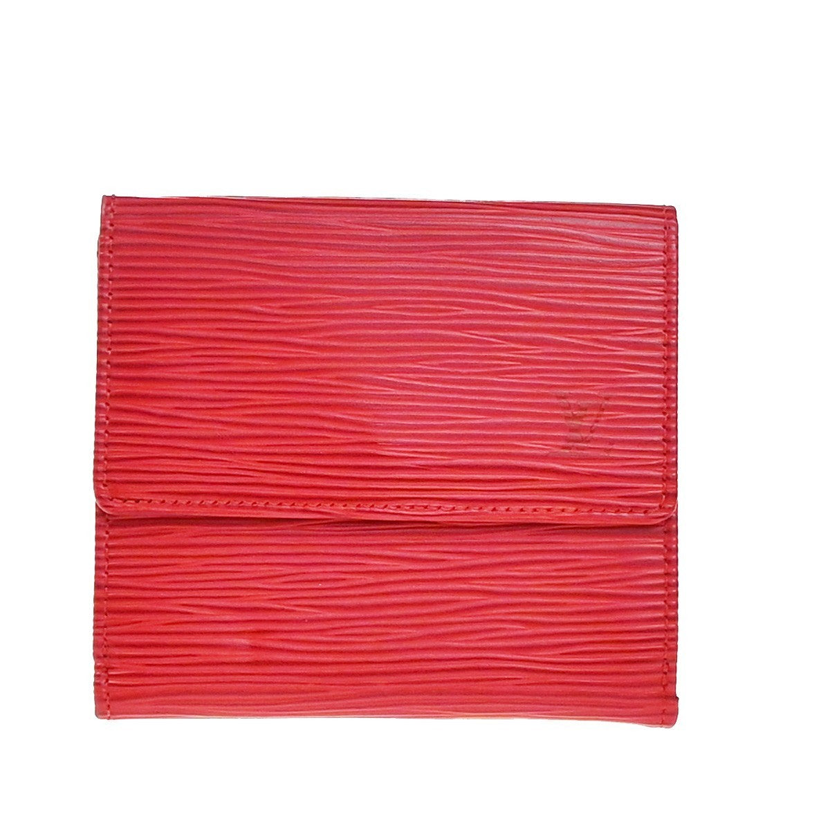 LOUIS VUITTON Porte Monnaie Billet Carte Credit Wallet Epi Red M6348E 07KP383