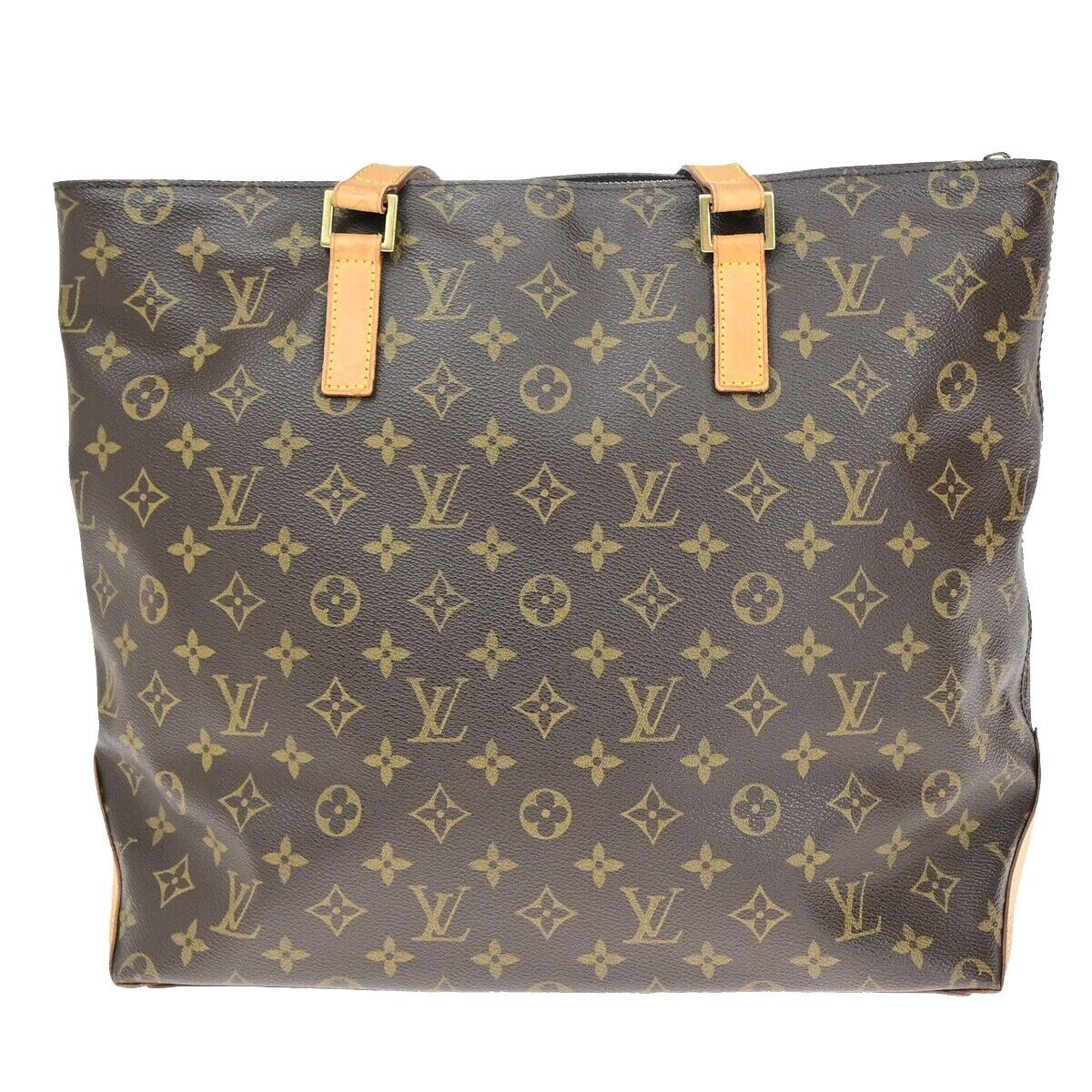 LOUIS VUITTON Cabas Mezzo Shoulder Bag Monogram Leather Brown M51151 13EB141