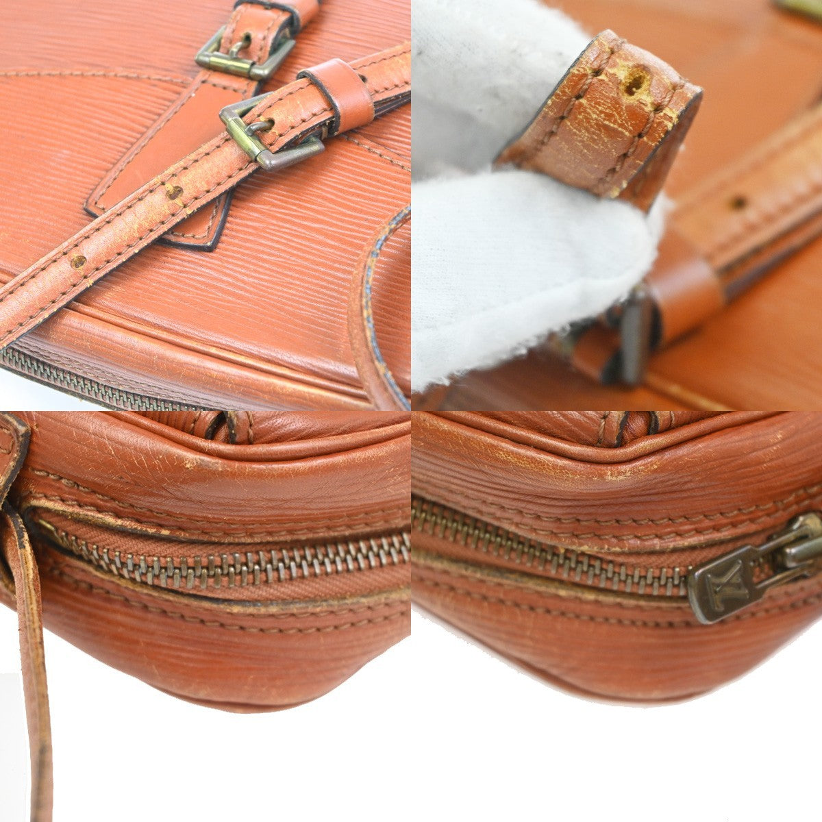 LOUIS VUITTON Jeune Fille Shoulder Bag Epi Leather Brown France M52153 65KC724