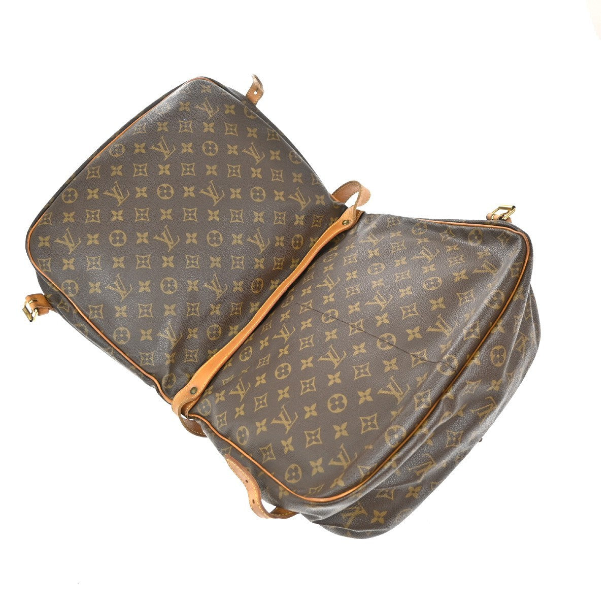 LOUIS VUITTON Saumur 35 Shoulder Bag Monogram Leather BN France M42254 82EG371