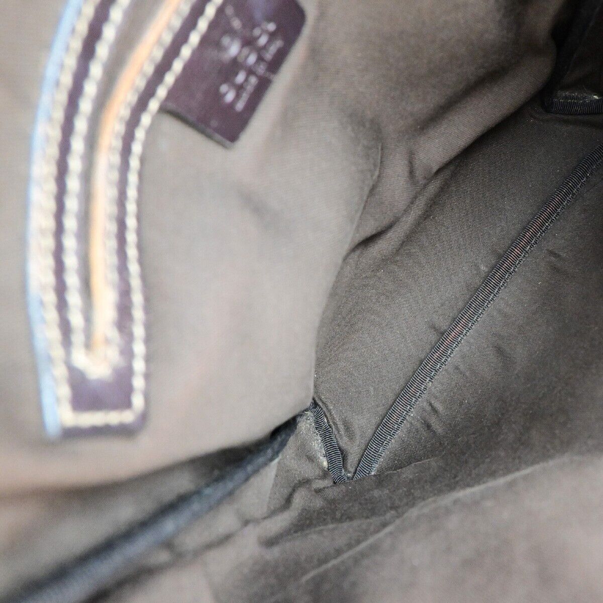 GUCCI Logo GG Pattern Crossbody Shoulder Bag PVC Leather Brown Italy 68EC870