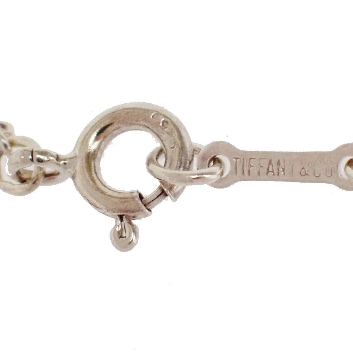 TIFFANY & CO. Open Heart 22mm Necklace Silver 925 Elsa Peretti Accessory 01MZ861