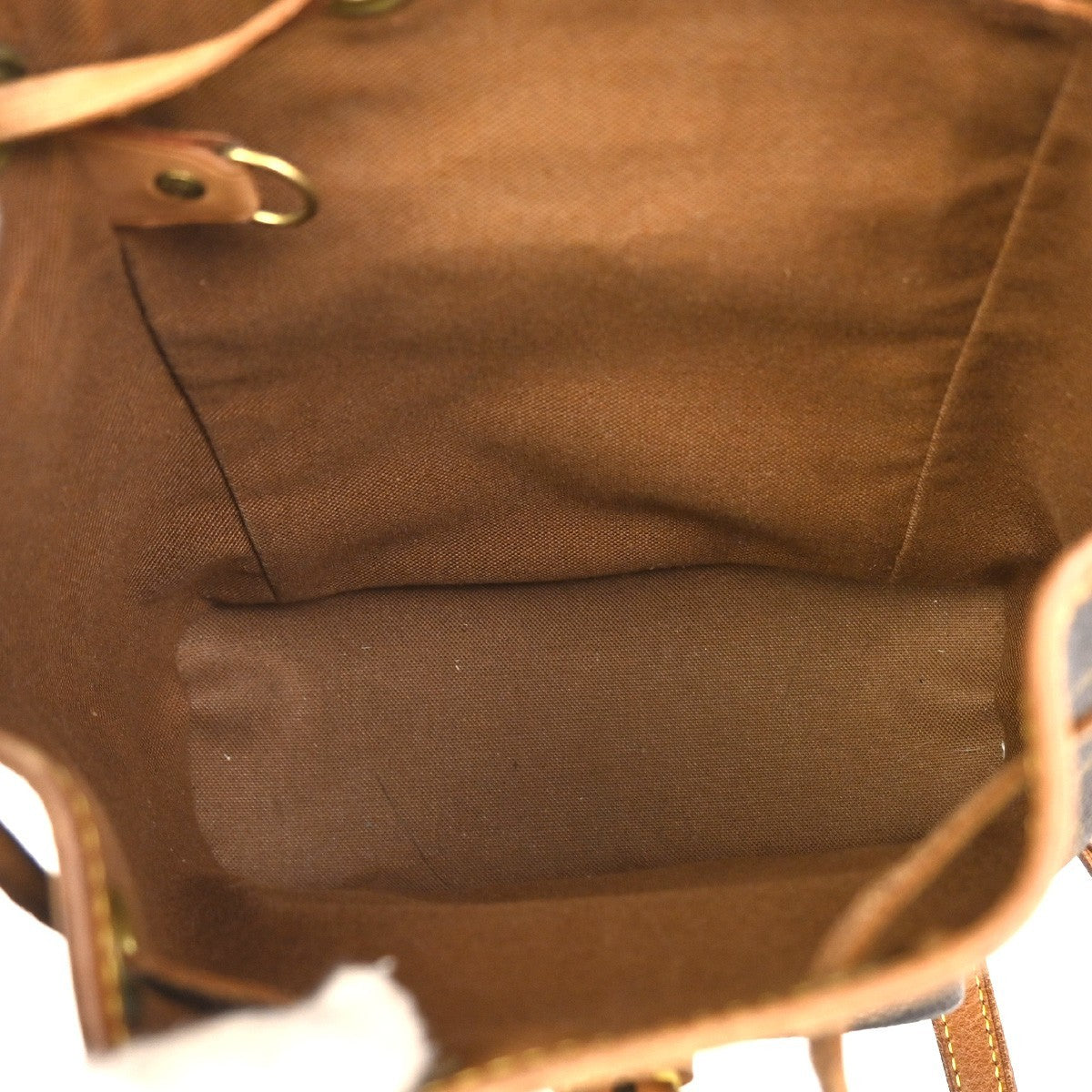 LOUIS VUITTON Mini Montsouris Backpack Bag Monogram Leather Brown M51137 96MA061