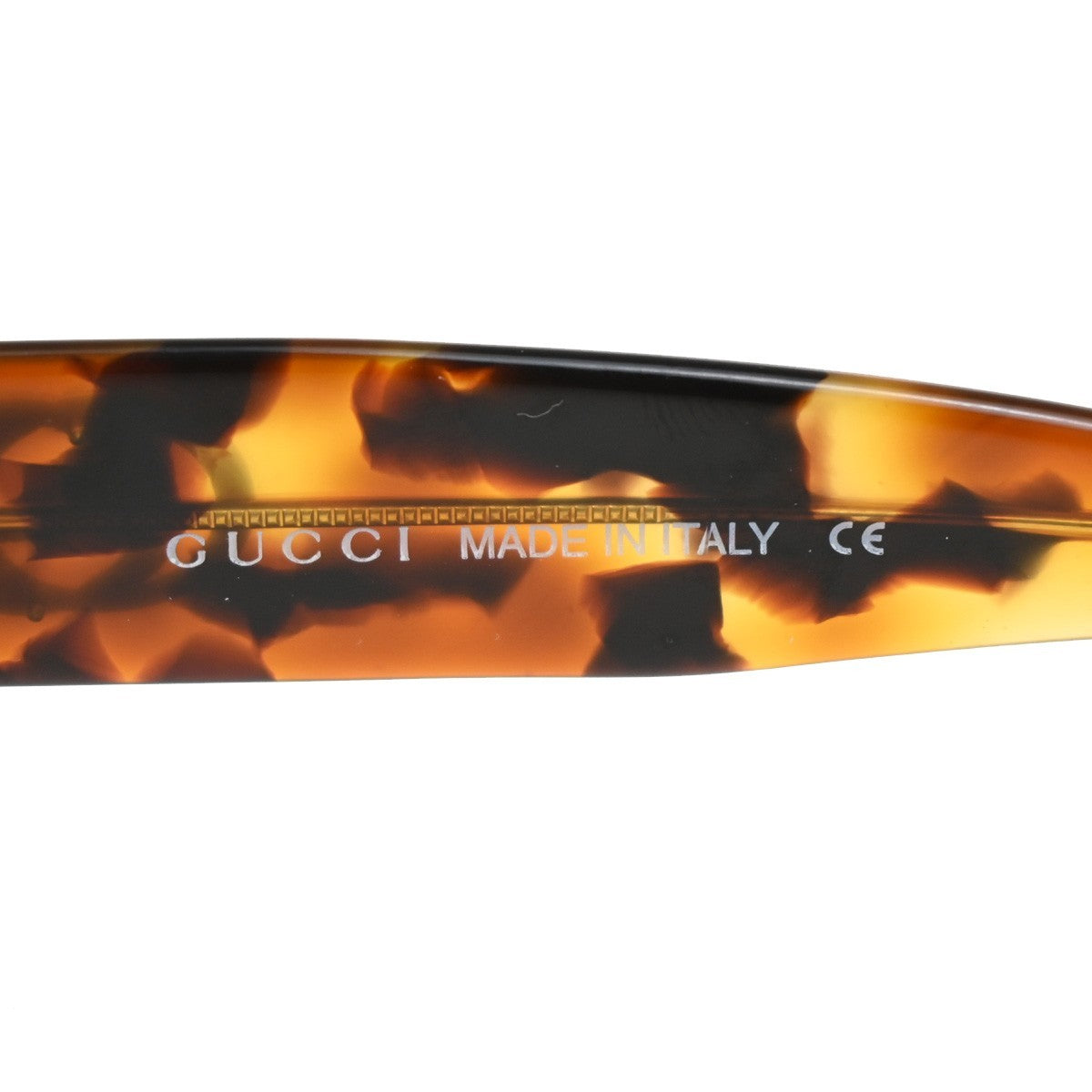 GUCCI Logo Sunglass GG 2410/S D19 Plastic Brown GHW Italy 09RL555