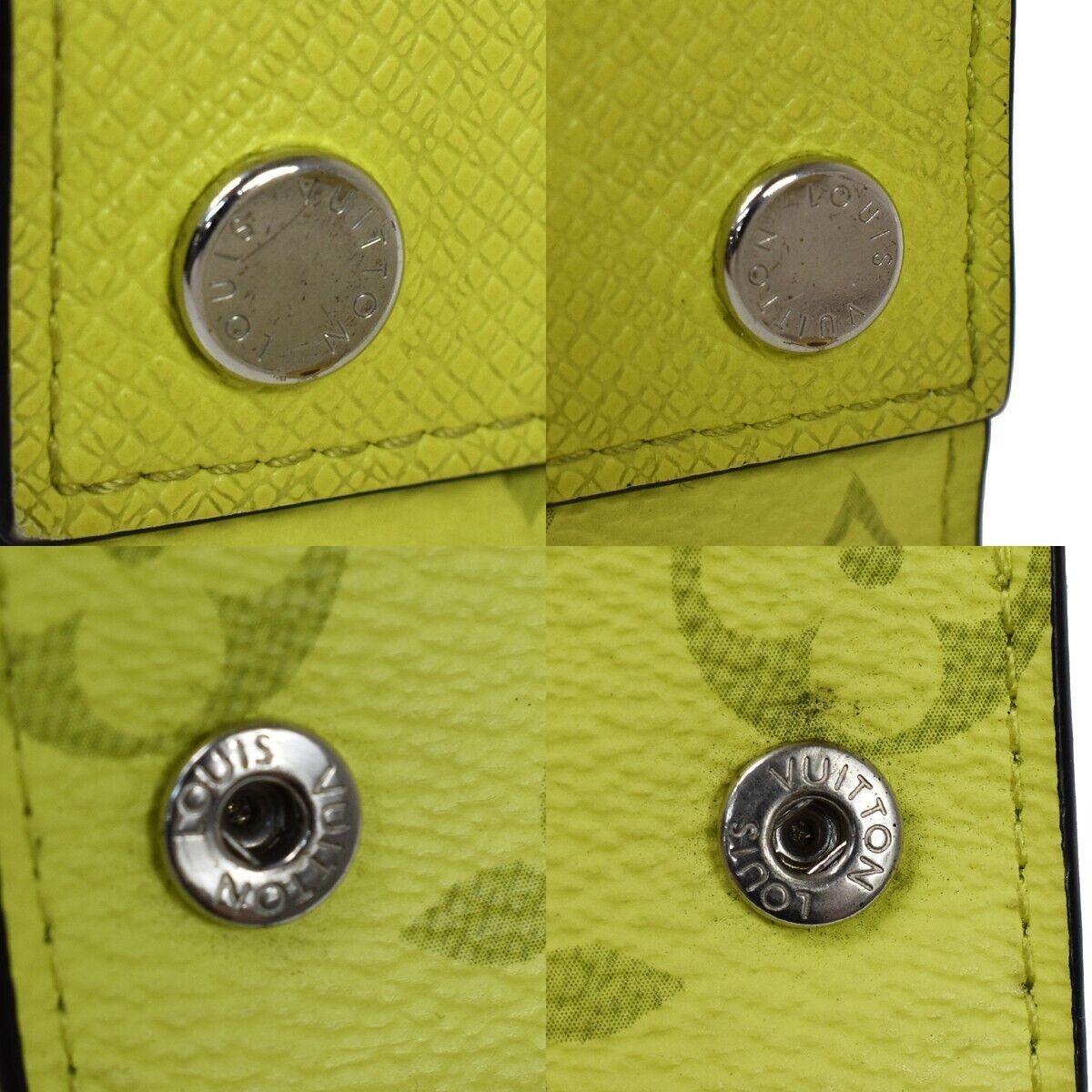 LOUIS VUITTON Discovery Compact Trifold Wallet Taigarama Leather M67629 38GA437