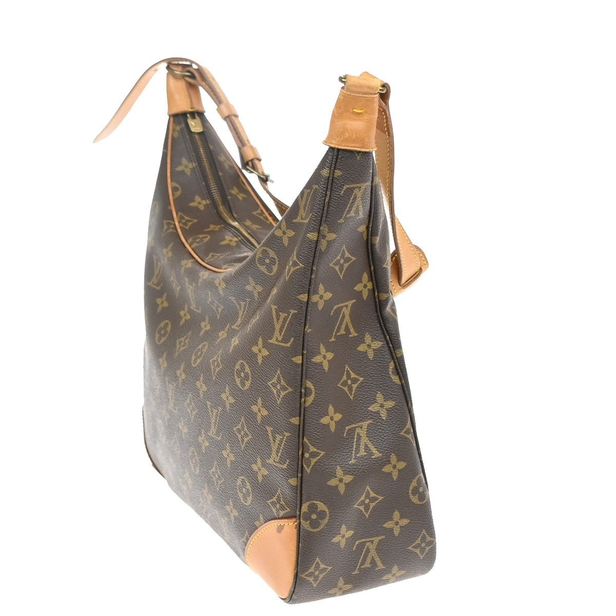 LOUIS VUITTON Boulogne 35 Shoulder Bag Monogram Leather Brown M51260 88YJ095