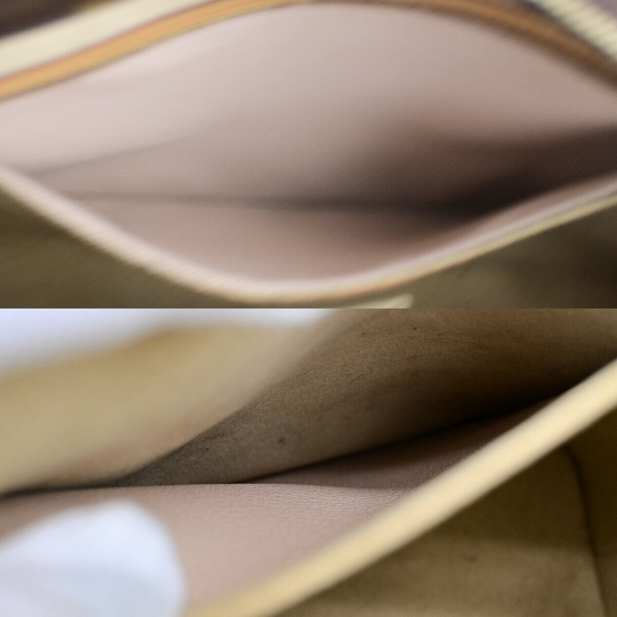 LOUIS VUITTON Logo Luco Shoulder Tote Bag Monogram Leather Brown M51155 87SJ459