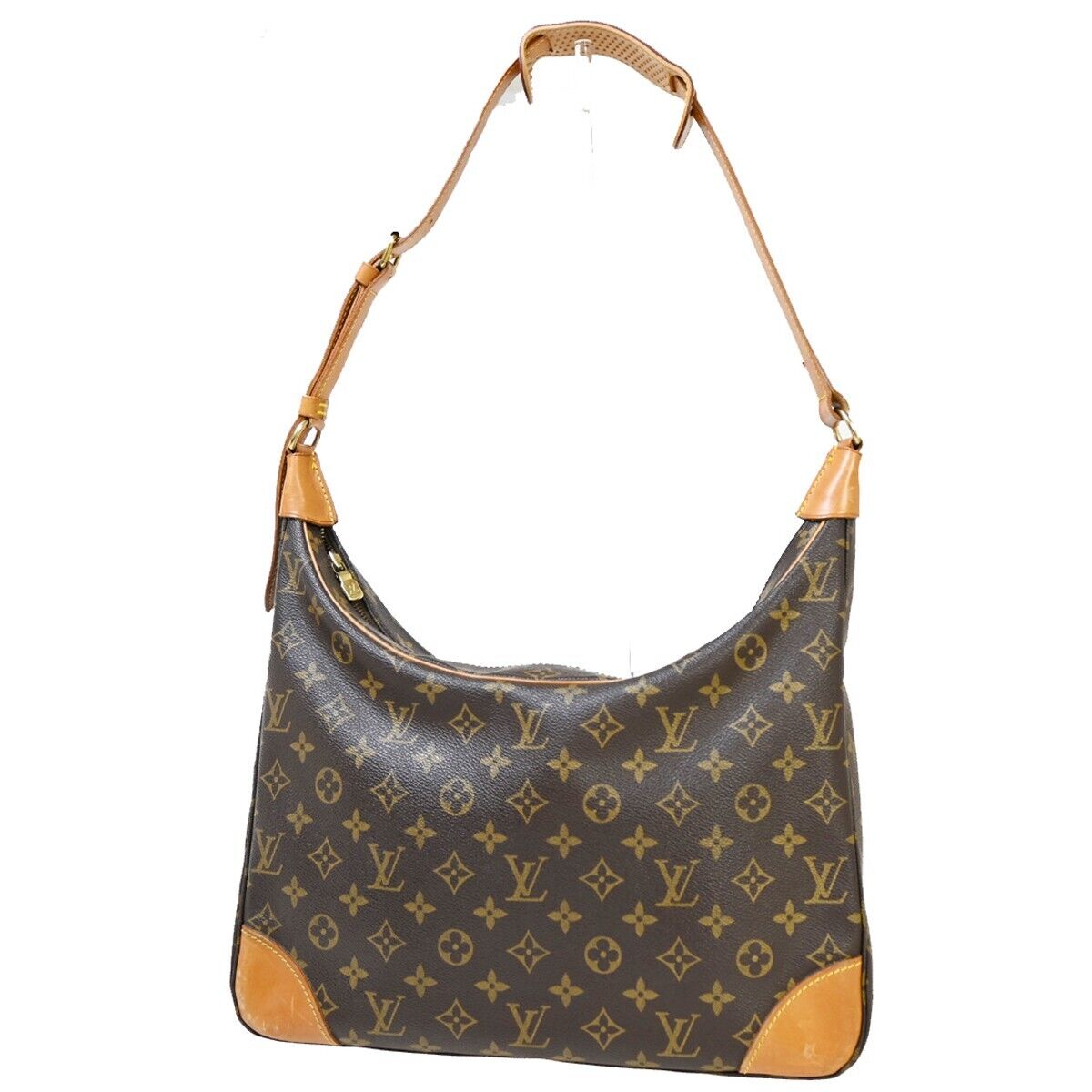 LOUIS VUITTON Boulogne 35 Shoulder Bag Monogram Leather Brown M51260 74EA902