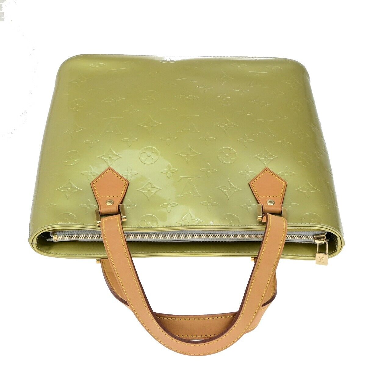 LOUIS VUITTON Houston Shoulder Bag Monogram Vernis Leather Green M91053 61EE022