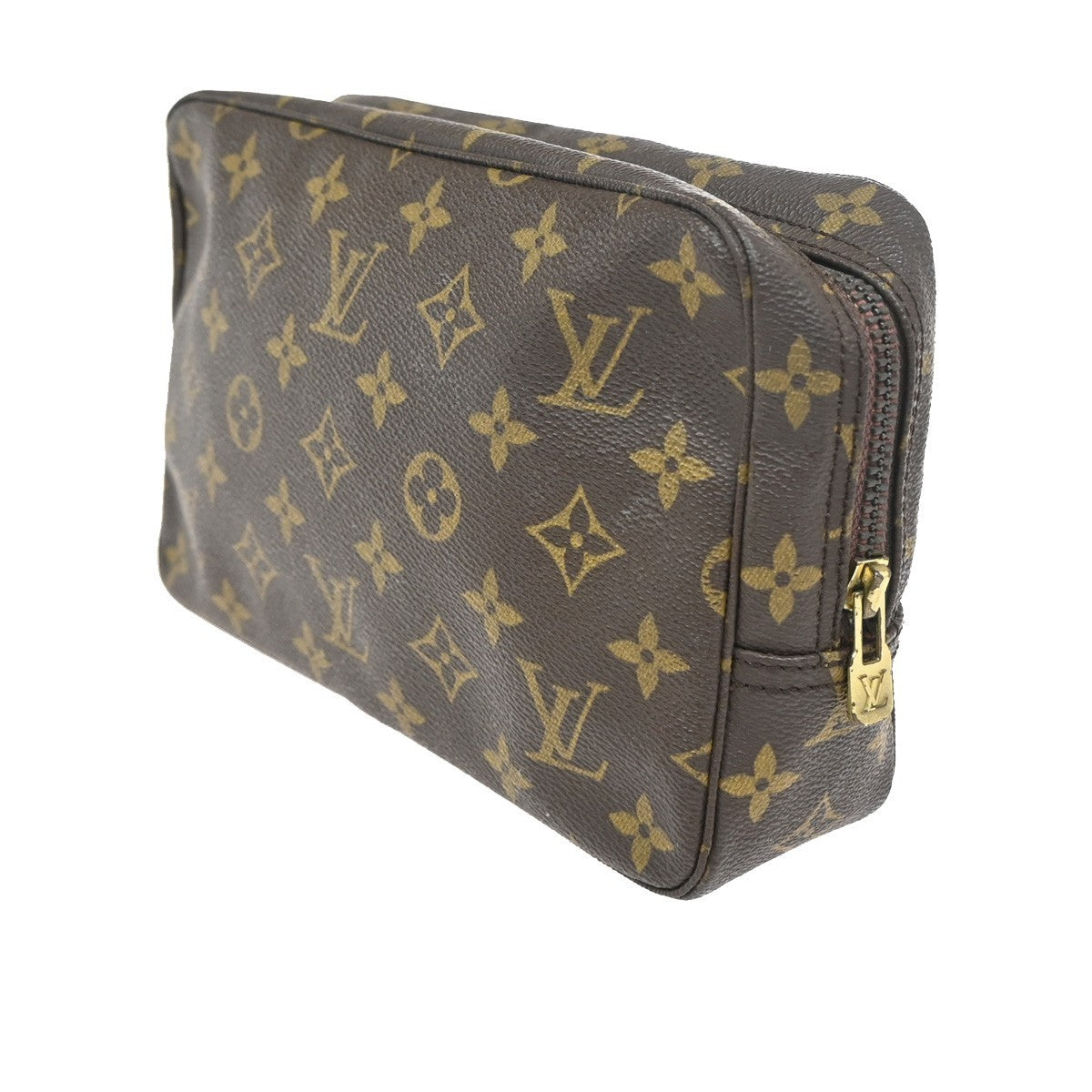 LOUIS VUITTON Trousse Toilette 23 Clutch Hand Bag Monogram Brown M47524 68ZA159