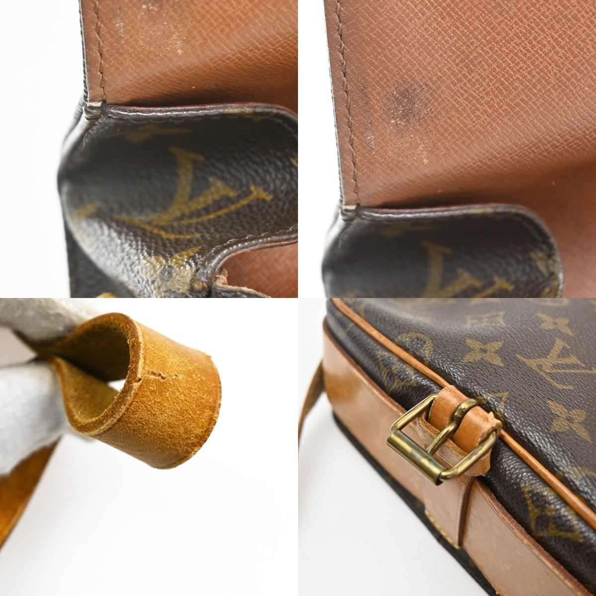 LOUIS VUITTON Cartouchiere MM Shoulder Bag Monogram Leather Brown M51253 39KC500