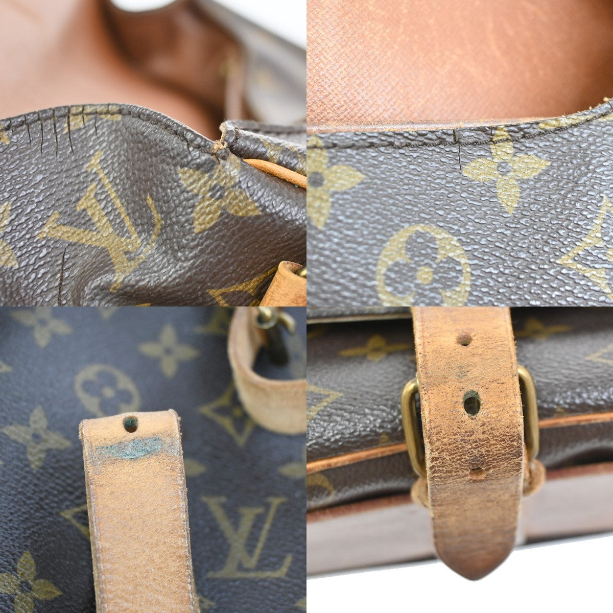 LOUIS VUITTON Cartouchiere GM Shoulder Bag Monogram Leather Brown M51252 67KC685