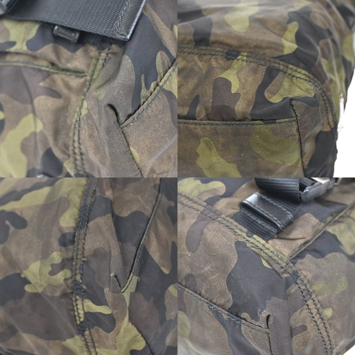 PRADA Tessuto Crossbody Camouflage Shoulder Bag Nylon Leather GN SHW 77KP101