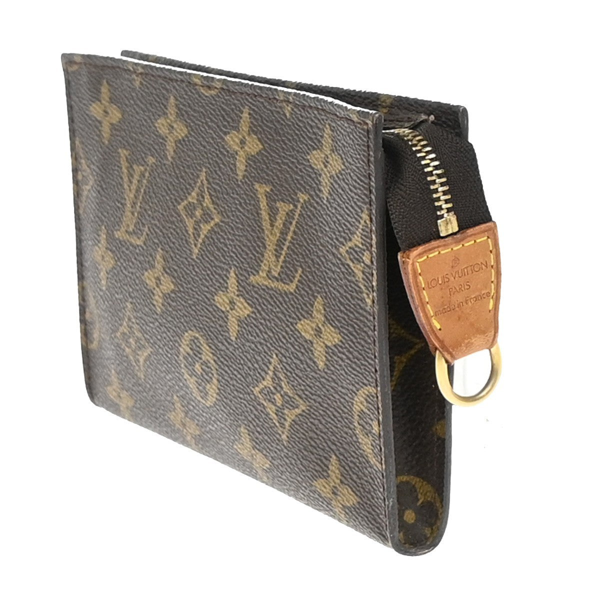 LOUIS VUITTON LV Bucket PM Clutch Pouch Bag Monogram Leather France 05EF991