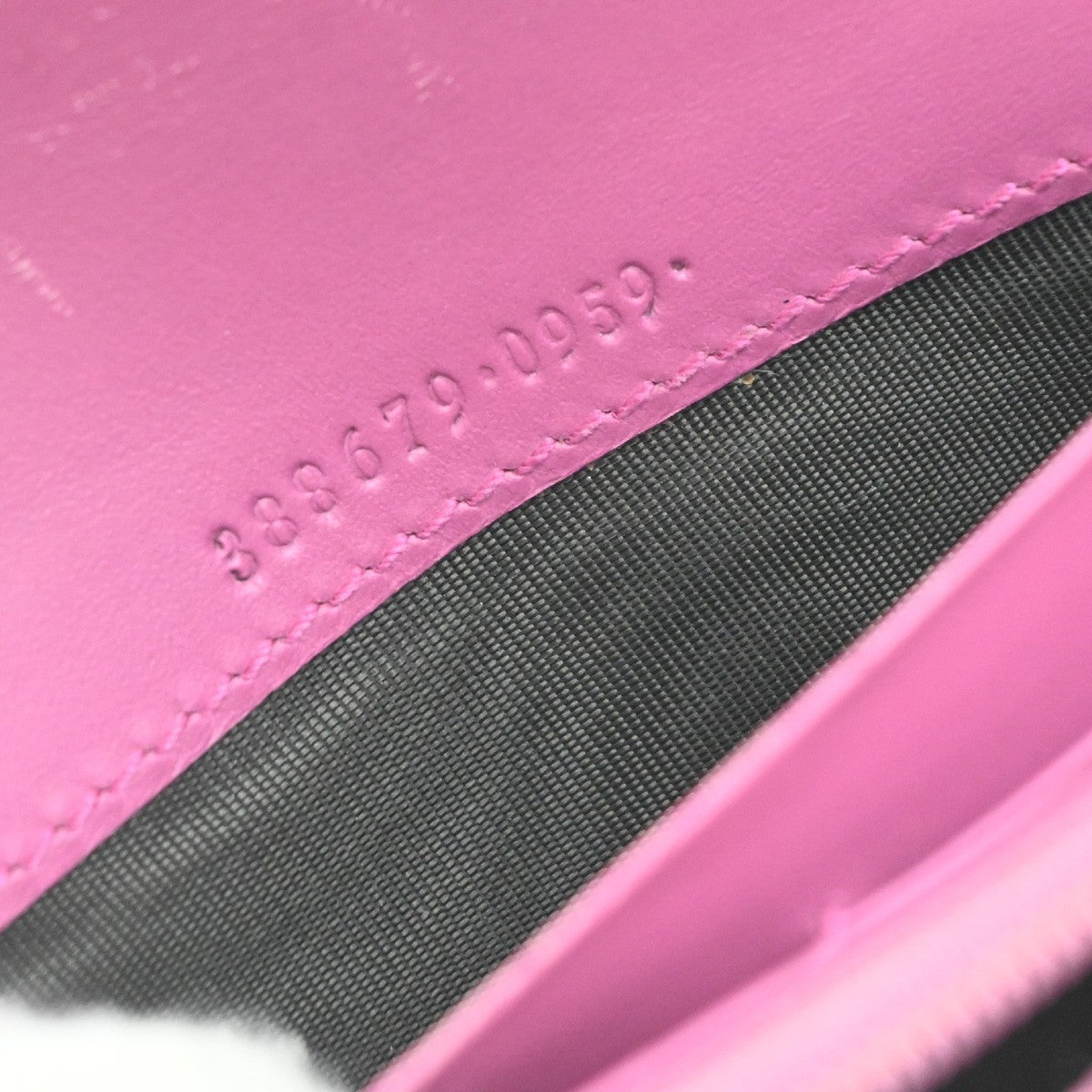 GUCCI Logo Guccissima GG Pattern Long Bifold Wallet Leather Pink GHW 04KP280