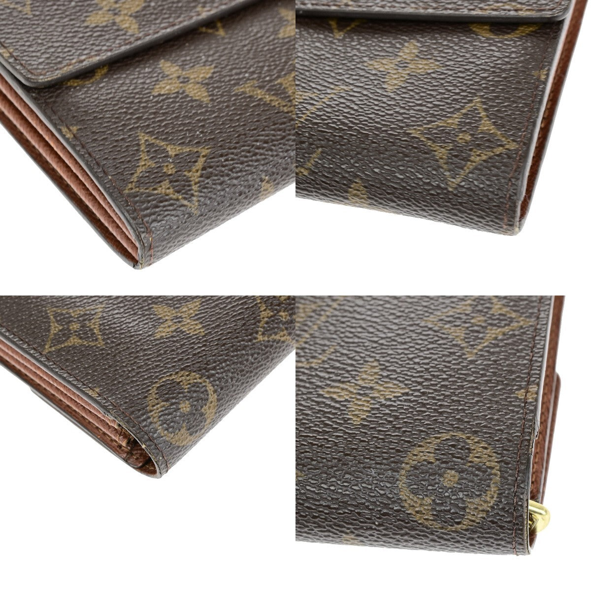LOUIS VUITTON Porte Monnaie Credit Bifold Wallet Monogram Leather M61725 62KP133