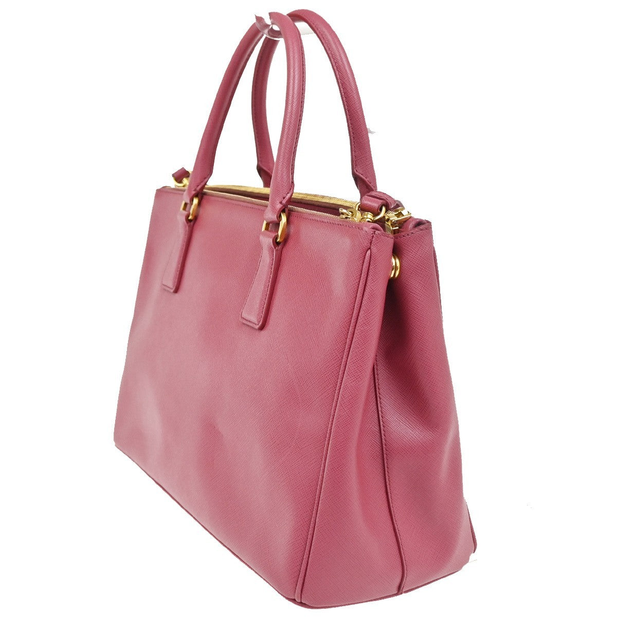 PRADA Galleria 2Way Shoulder Hand Bag Saffiano Leather Pink Italy 11CA830